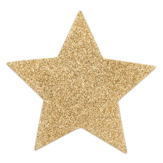 Пестіс - стикини Bijoux Indiscrets - Flash Star Gold, наклейки на соски | Зображення 1