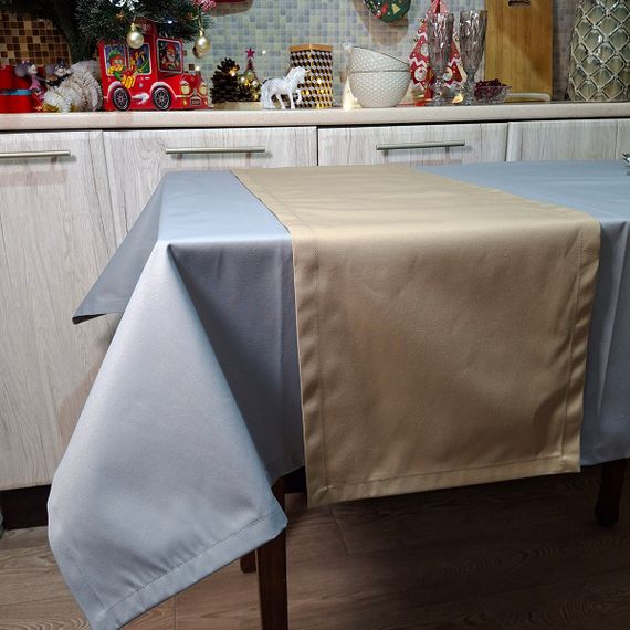 Скатертина SoundSleep Loisa водостійка 110х140 см сіра (2800004658379) | Зображення 4