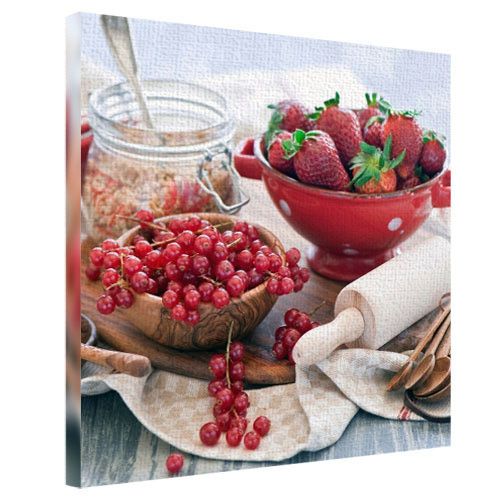 Картина на холсте Смородина и клубника 65x65 см (H6565_YM015)