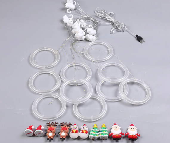 Xmas штора з кільцями та фігурами 3м*70см Біла XPRO (47705-8181_322) | Зображення 7