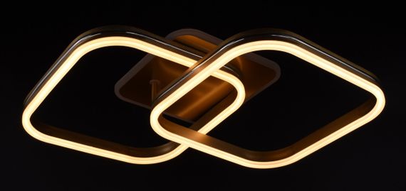 Люстра світлодіодна стельова LED світильник для квартири на стелю лед 26326 Золото 12х42х68 см. | Зображення 2