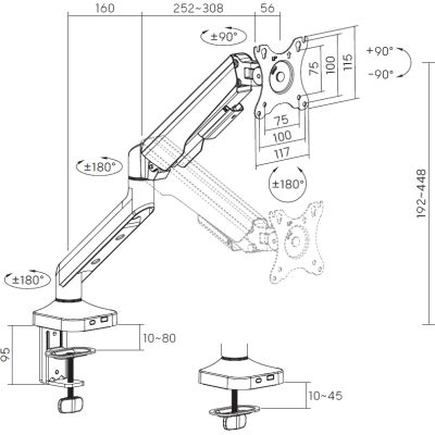 Кронштейн OfficePro MA441W | Зображення 2
