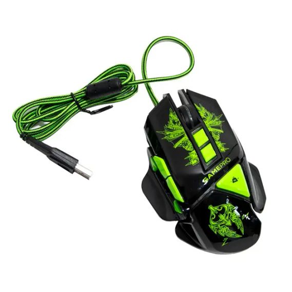 Проводная игровая мышка со светодиодной подсветкой PoloSmart PGS302 4 уровня чувствительности | Зображення 1