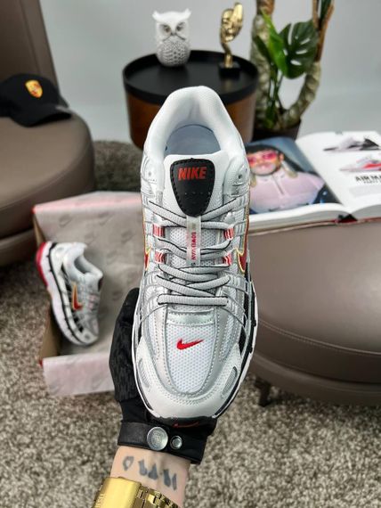 Мужские кроссовки P-6000 M White Black Red весна / лето / осень A3782 44 28 см | Зображення 3