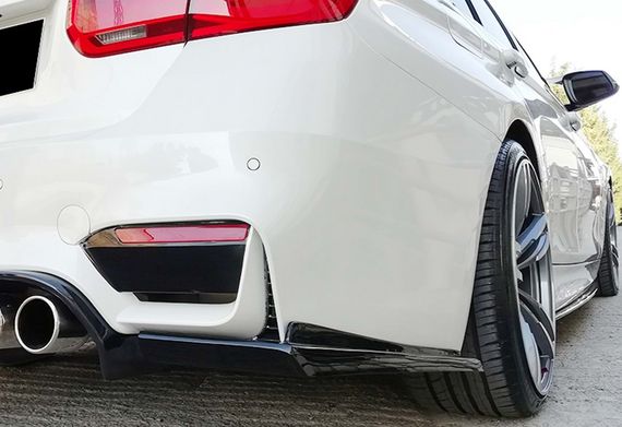 Задній дифузор DPT V-1 (для M3, чорний глянць) для BMW 3 серія F-30/31/34 2012-2019 рр | Зображення 4