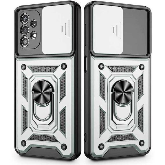 Чохол Ummi Camshield Serge Ring для Samsung Galaxy A72 4G / A72 5G Срібний | Зображення 1