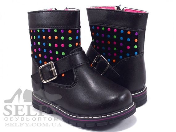 Черевики для дівчинки зимові H128 black Clibee 22