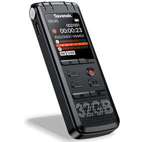 Профессиональный цифровой стерео диктофон Savetek GS-R58 с шумоподавлением и голосовой активацией, 32 GB