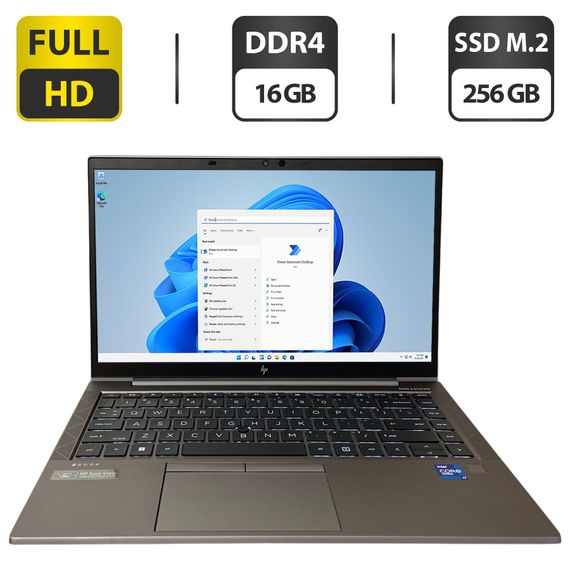 Ультрабук HP ZBook Firefly 14 G8 / 14" (1920x1080) IPS / Intel Core i7-1185G7 (4 (8) ядра по 1.2 - 4.8 GHz) / 16 GB DDR4 / 256 GB SSD M.2 / Intel Iris Xe Graphics / Fingerprint / WebCam б/у