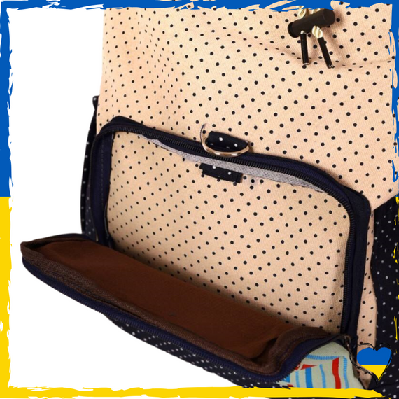 Рюкзак вмісткий жіночий. Текстиль Вмісткий, симпатичний | Зображення 3