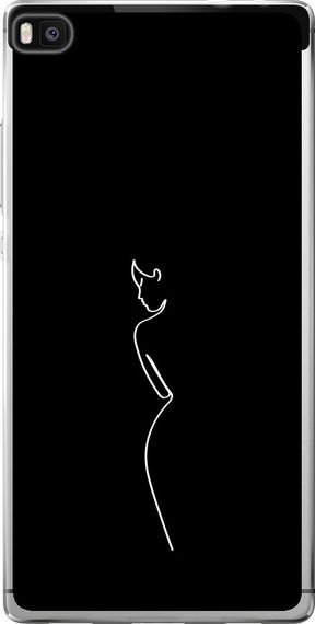 Чехол на Huawei Ascend P8 Силуэт1 "4590u-123-17620"