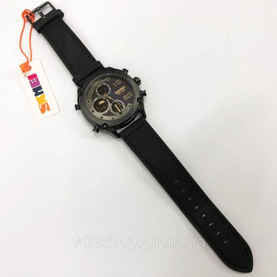 Наручные мужские часы стильные деловые SKMEI 1975LBKBK Мужские часы стильные на руку RH-18 | Зображення 1