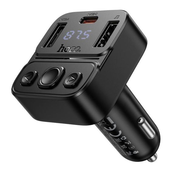 FM-модулятор HOCO E87, Black, Box | Зображення 2