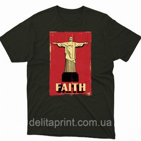 Футболка з літнім принтом Faith. Вера. FH-1