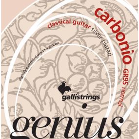 Струни для класичної гітари Gallistrings GR95 (.024-.044), Carbonino, ProCoated, NORMAL, Silver