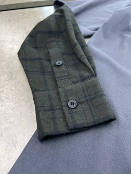 Лонгслів Balenciaga рукав сiра клітина sg299 | Зображення 2