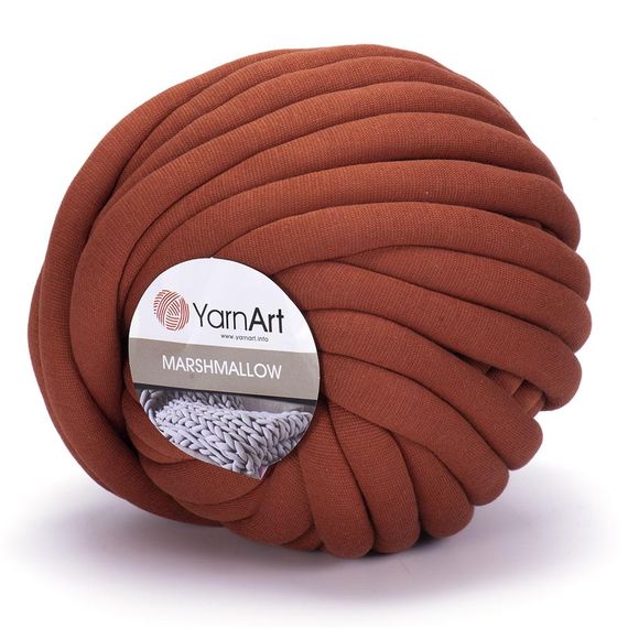 YarnArt Marshmallow 918 пряжа маршмелоу маршмелів терракот