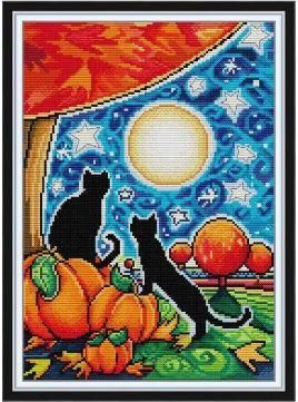 Набор для вышивания по нанесённой на канву схеме"Easter". AIDA 14CT printed 29*40 см