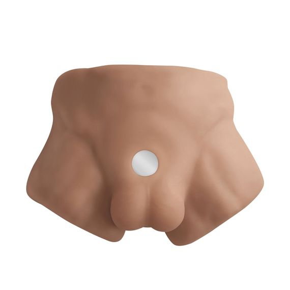 Полуторс с фаллоимитатором на присоске SilexD Apollo S Male Torso Caramel | Зображення 1