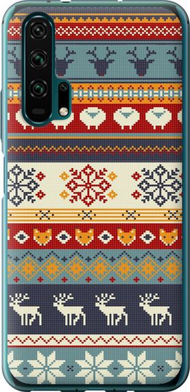 Чехол на Huawei Honor 20 Pro Рождественский орнамент "3303u-1702-17620"