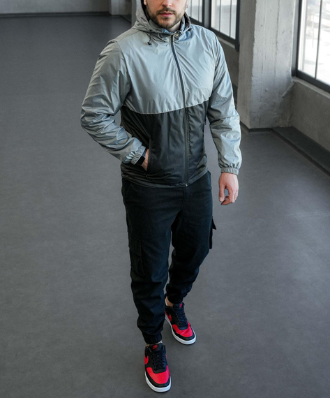 Ветровка Фэнтези серо-черный S L | Зображення 3