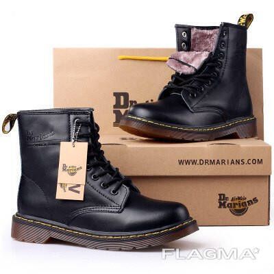 Ботинки с мехом Dr.Martens 1460 (Black) Размер 41 42 43 44 45 | Зображення 3