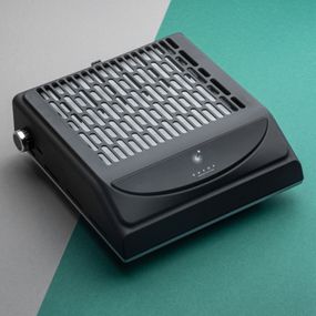 Настольная маникюрная вытяжка Bucos Cyclone V2 100W с многоразовым HEPA фильтром, черная