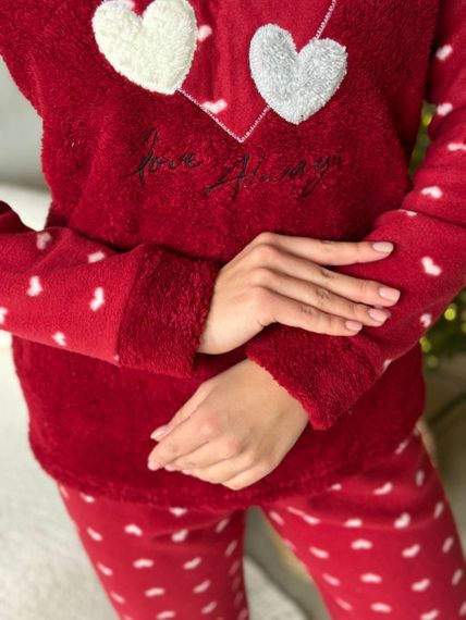 Женская пижама (3316) Бордовый M | Зображення 1