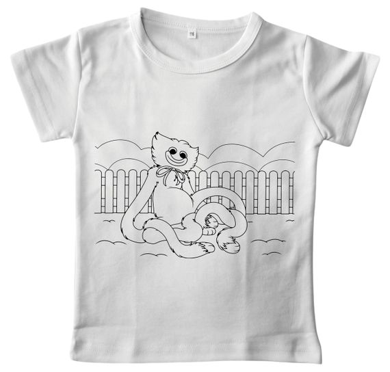 Детский набор для творчества Футболка раскраска "Любимая Игрушка" белая 98 | Зображення 4