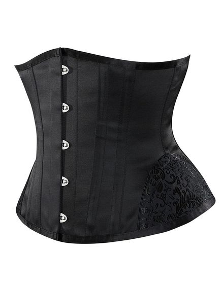 Корсет Star Night Corset з гачками та шнурівкою, чорний, S | Зображення 5