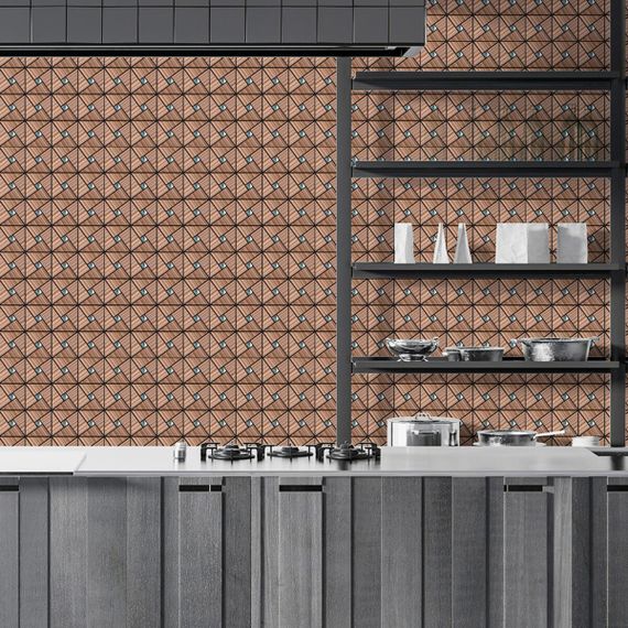 Самоклеюча алюмінієва плитка 300х300х3мм Бронза SW-00001927 | Зображення 6