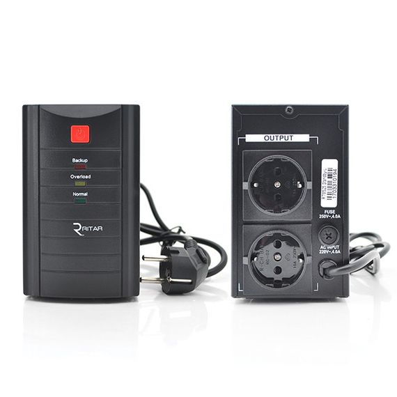 ДБЖ Ritar RTM525 (315W) Standby-L, LED, 1st, 2xSCHUKO socket, 1x12V4.5Ah
