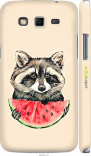 Чохол на Samsung Galaxy Grand 2 G7102 Єнотик з кавуном "4605m-41-2448"