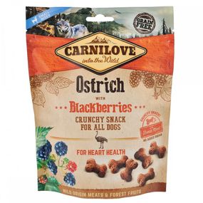 Лакомство для собак Carnilove Dog Crunchy Snack с мясом страуса и ежевикой 200 гр