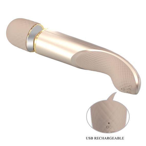 Вибромассажер микрофон PRETTY LOVE Interesting Massager Gold, 29 х 5.8 см sexstyle | Зображення 7
