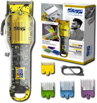 Машинка для стрижки волосся бездротова XPRO DSP 90460 Green-Yellow (42701-DSP 90460_921) | Зображення 1
