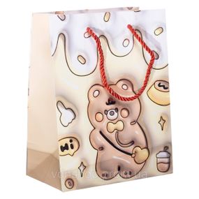 Набір подарункових пакетів з паперу 12 (шт.) картонні гарні пакети для подарунків 18×10×22.5 (см) HP-10359-20