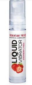 Стимулирующий лубрикант от Amoreane Med: Liquid vibrator - Strawberry ( жидкий вибратор ), 10 ml Sex Aura