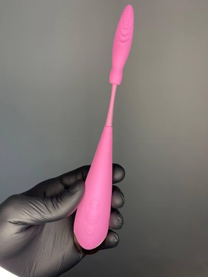 ВІБРАТОР ЖІНОЧИЙ гарний рожевий 2 насадки | Зображення 3