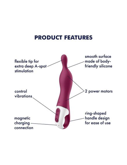 Вібратор для точки А Satisfyer A-Mazing 1 Berry | Зображення 2