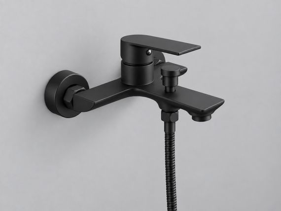 Змішувач для ванни латунь AIM чорний матовий DG01130 (matte black) | Зображення 1