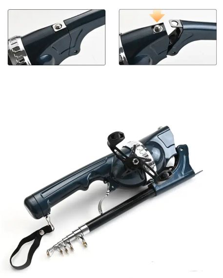 Вудка спінінг телескопічна / Міні спінінг для риболовлі | Зображення 2