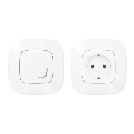 Valena Allure with NETATMO. Набор упр. эл.приборами (smart-розетка + smart-выкл.).Белый (752554)