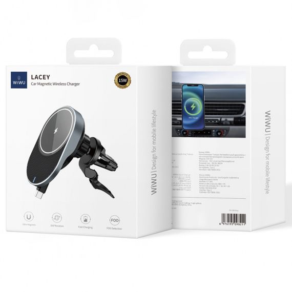 Автотримач з БЗП WIWU CH-315 Gray | Зображення 5