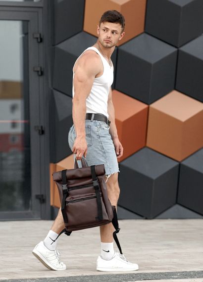 Чоловічий рюкзак ролл Sambag RollTop LTT шоколадний 41 x 30 x 16 см (24238020m) | Зображення 1