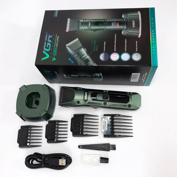 Машинка для стрижки волос с профессиональными ножами VGR, Моющаяся машинка для стрижки VB-98 | Зображення 2