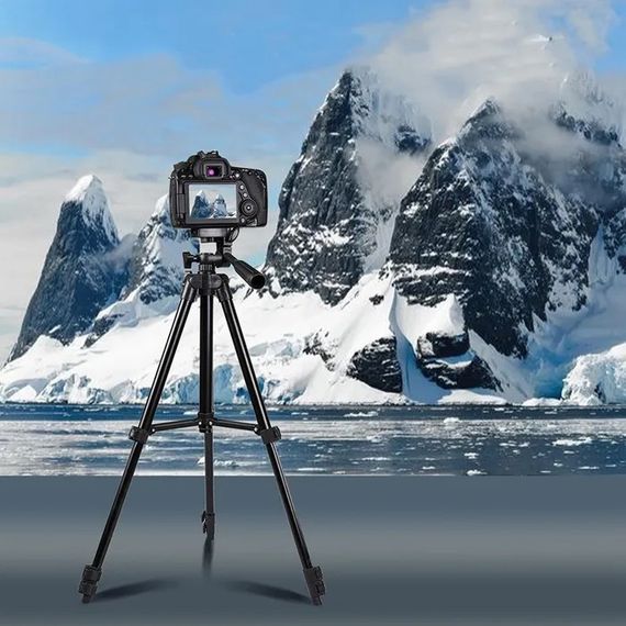 Штатив для телефона и фотоаппарата Tripod 3120 PRO портативный трипод 0,35-1.02м высота | Зображення 8