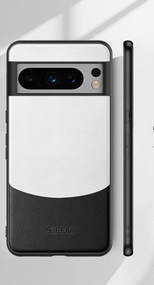 Google Pixel 8 Pro чохол Leather білий