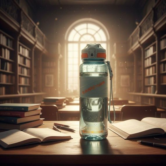 Спортивная бутылка KANGZYUAN 700 мл - Зеленая Tritan BPA-free, ударопрочная эко-бутылка с фильтром и ремешком | Зображення 8