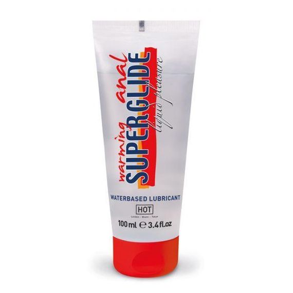 Зігріваючий Анальний лубрикант HOT Anal Superglide warming waterbased, 100 мл